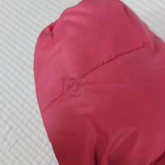 Hanna Andersson Reversible Down Puffer Jacket Quilted Pink Geo Sz 80 *spots - Picture 15 of 16